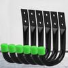 6PCS/Set J-Type Bike Wall Mount Hooks Anti-Slip Rubber Coating Bike Parking Hanger  Garage Storage