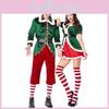 Vibrant Xmas Party Fancy Dress With Soft Touch Velvet Santa's Helper Costume