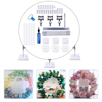Plastic Round Balloon Arch Ring DIY Background Holder Circle Wreath Ballon Column Base Wedding Birthday Party Decor Baby Shower