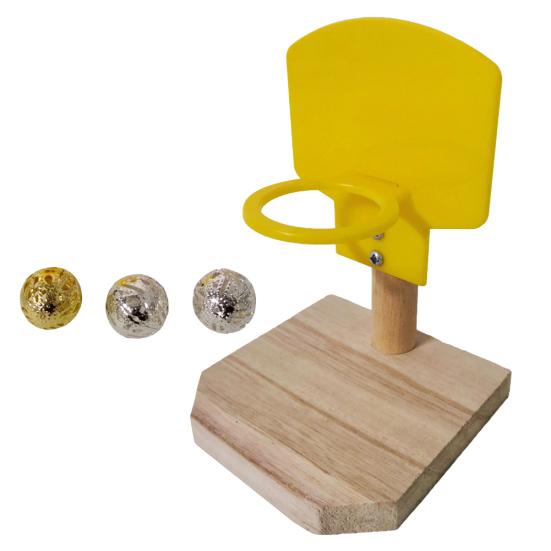 Pet Bird Parrot Funny Basketball Shoot Hoop Balls Puzzle Game Chew Play Toy