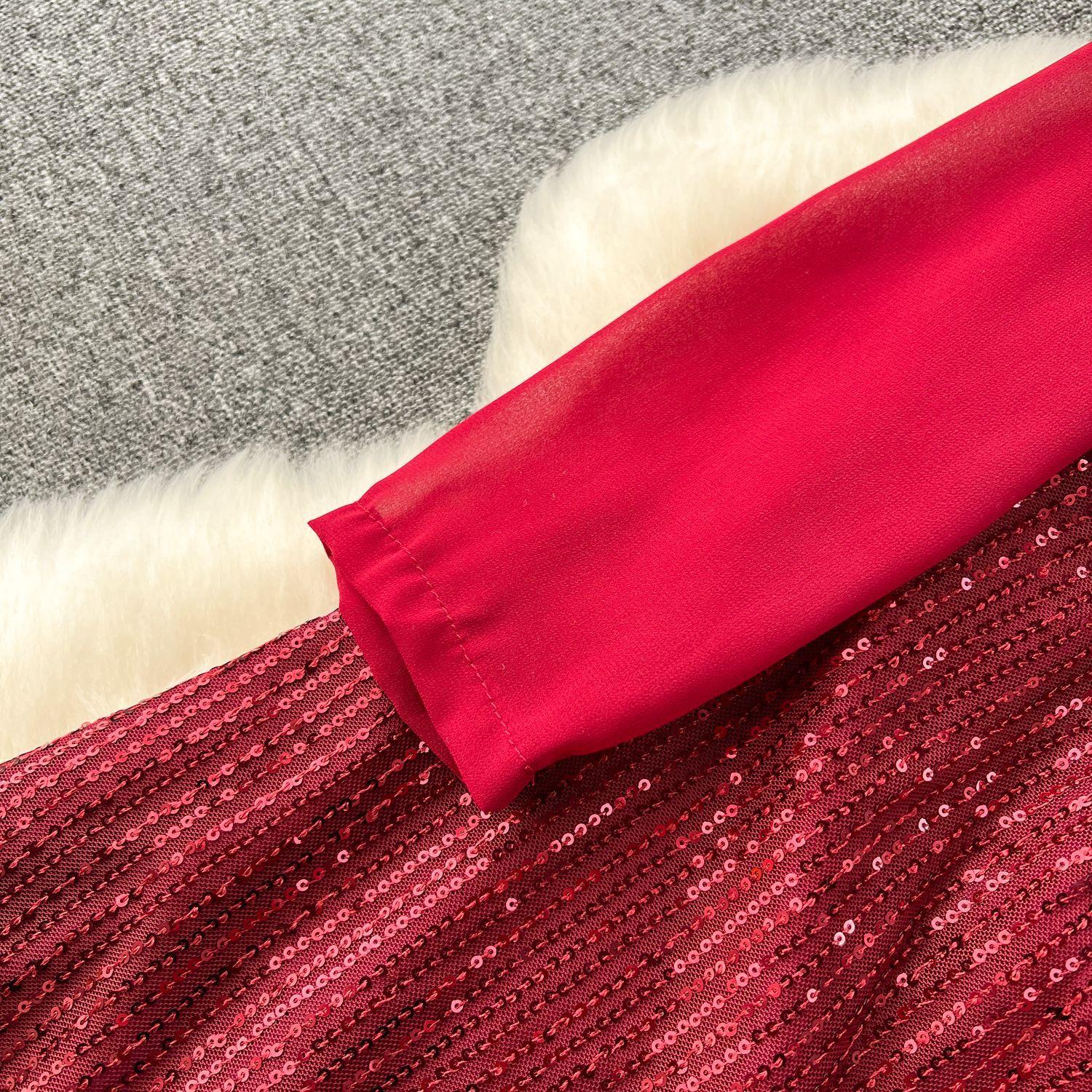 Женское модное винтажное элегантное платье А-силуэта — фото 15