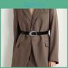 Contemporary Fashionable Oval Cutout Metal Buckle Belt Ideal For Casual Wear