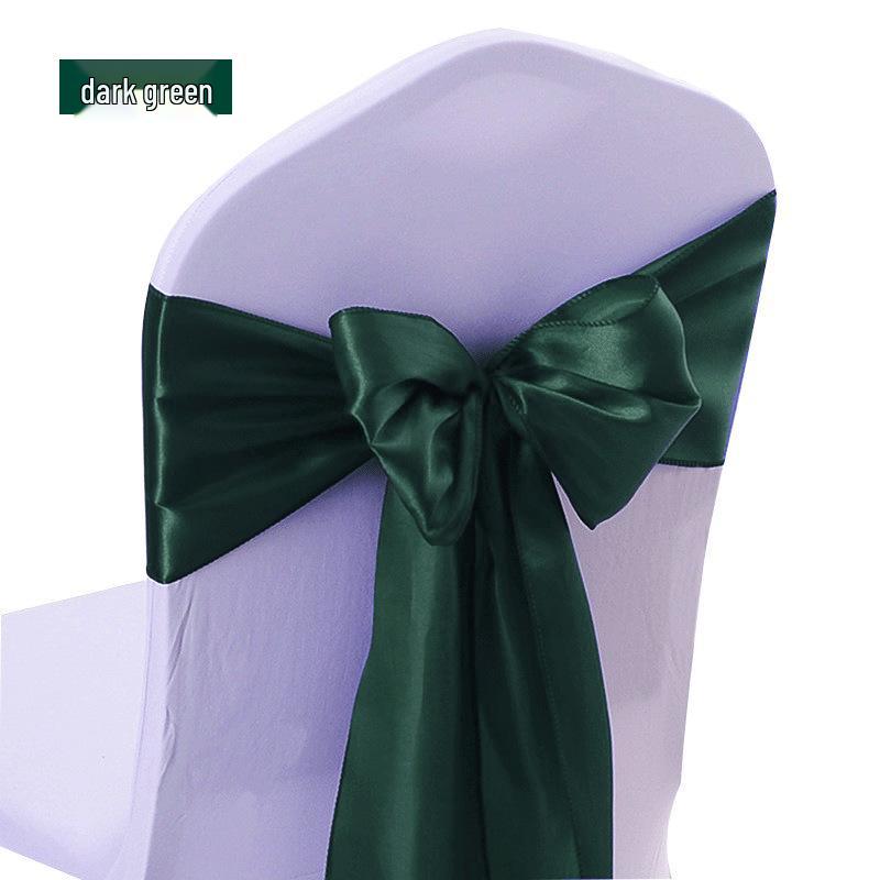 Elegante Satinband-Girlanden für Hochzeitsstuhldekorationen und Schleifen