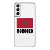 Morocco Flag Soccer Phone Case For Samsung Galaxy S23 S22 Ultra S20 S21 FE 5G S10 S10E S9 S8 Plus 4G Soft Clear Back Cover Couqe