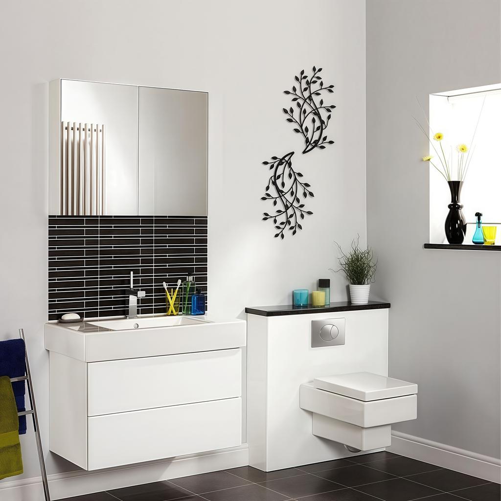 2 Pezzi Decorazione Murale Foglia d'Albero in Metallo Ramo d'Olivo Foglia Arte Murale Soggiorno, Corridoio Decorazione Murale Decorazione Esterna