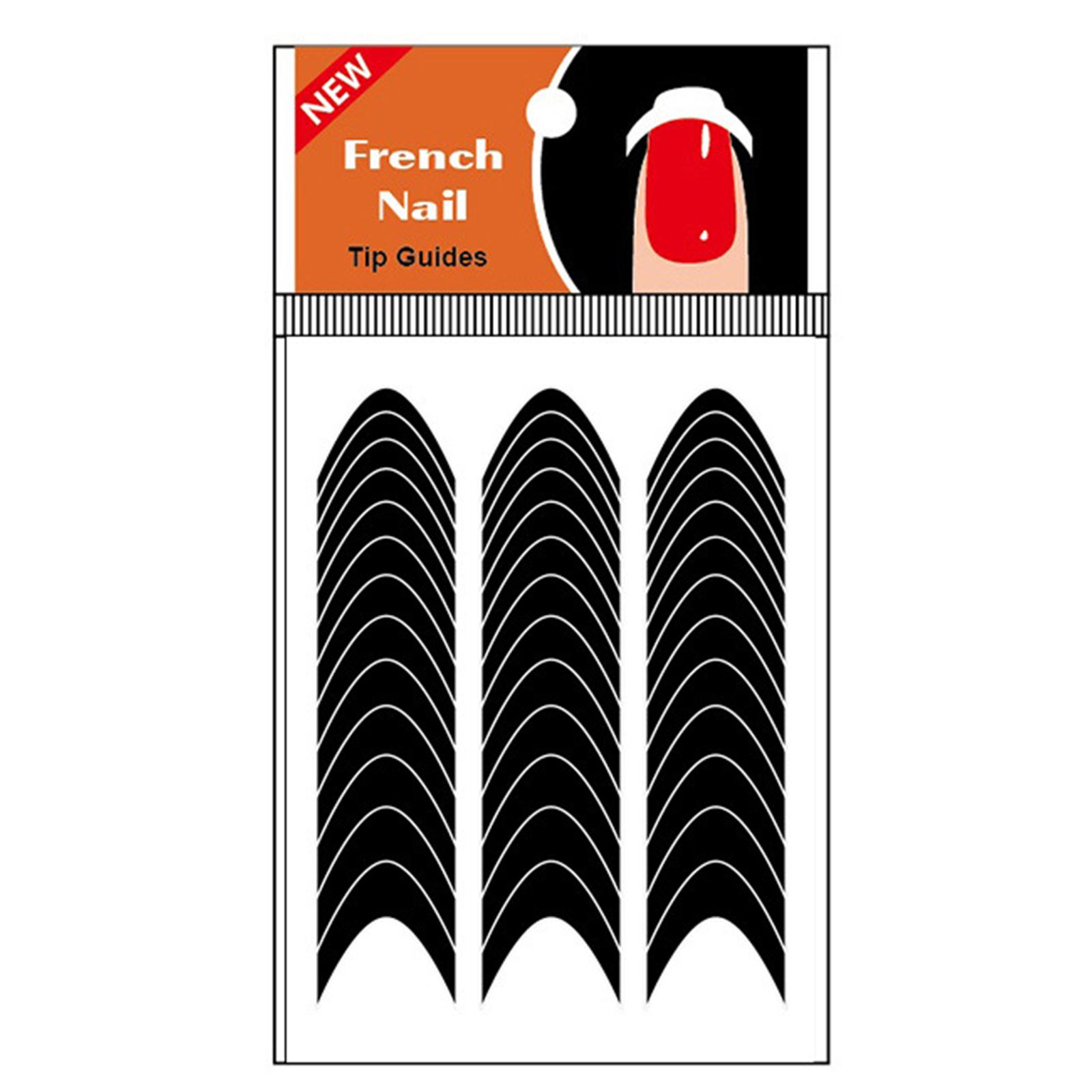 

Направляющие для французского маникюра Самоклеящиеся полоски для французского маникюра Наклейки для краев Вспомогательные инструменты для самостоятельного украшения Трафареты 2