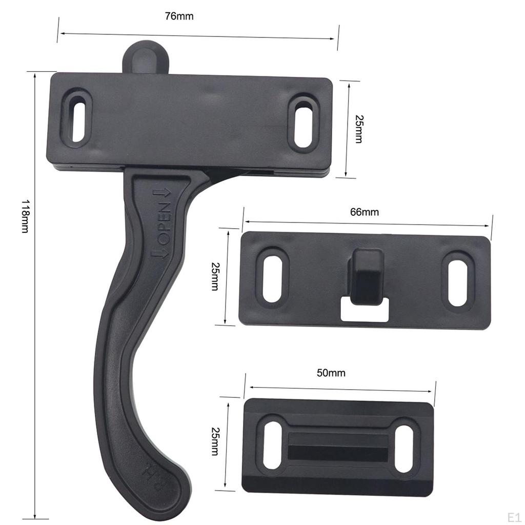 RV Screen Door Latch Right Hand Handle Kit, PP, Accessories Spare Parts for Travel ,Camper Motorhome