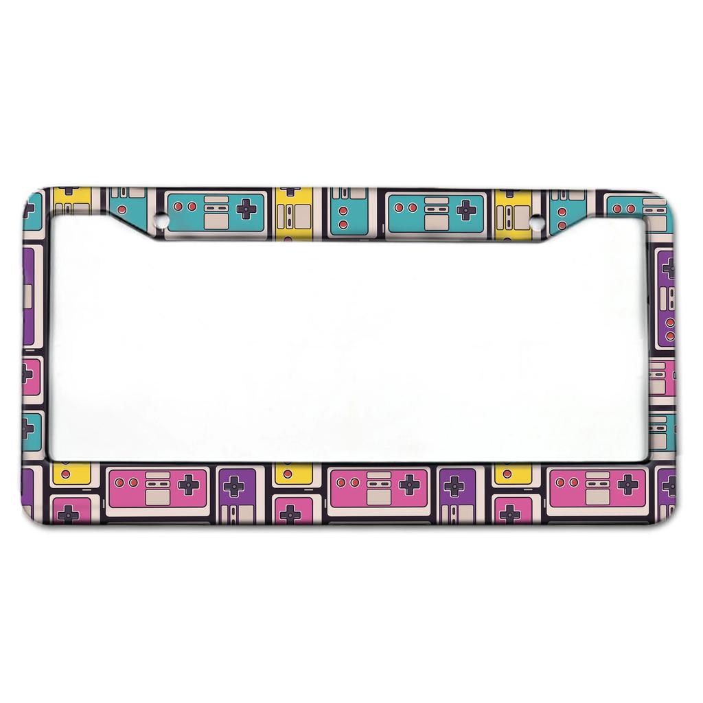 Game Series Series Pattern American Standard License Plate Frame Made of Aluminum Alloy Material