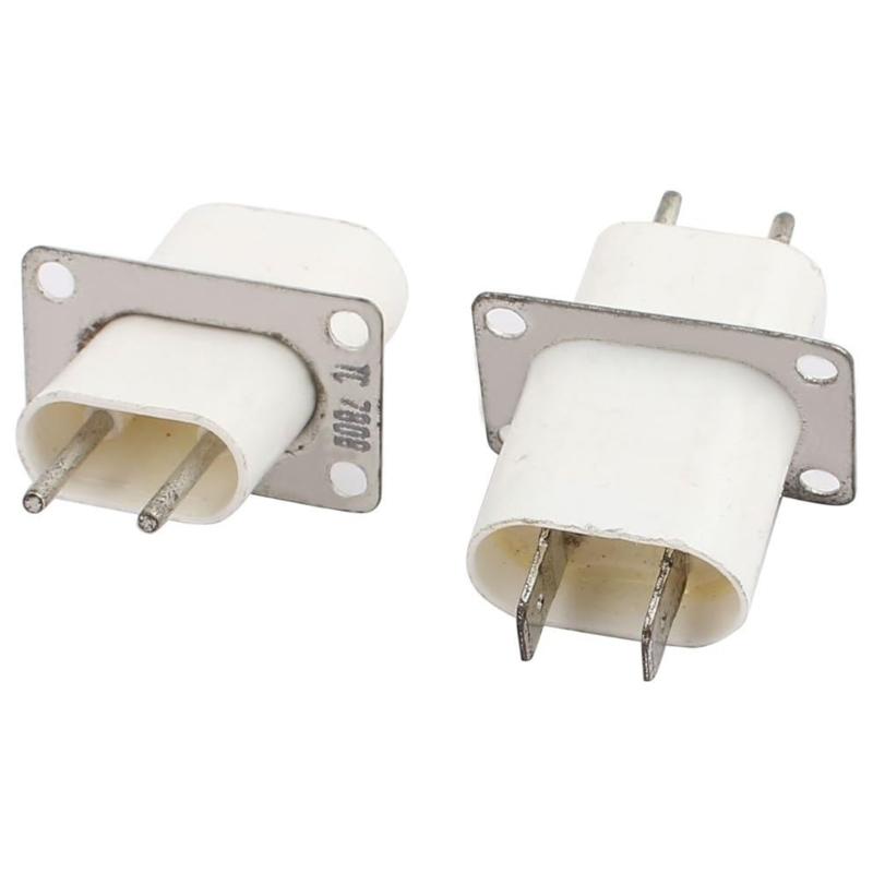 10 KS 4kolíkové patice pro magnetron Mikrovlnná trouba Konektory zástrčky pro magnetron Nezbytná náhrada pro mikrovlnnou troubu