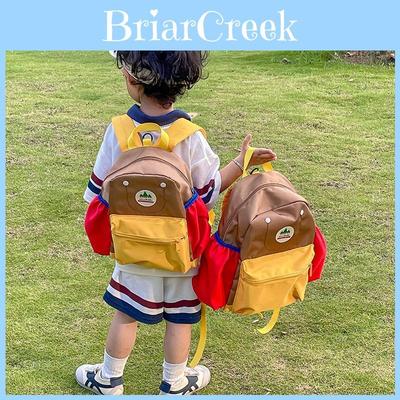 Kids Dual Shoulder Bag For Preschool With Lightweight Durable Material And Fun Embroidery Design