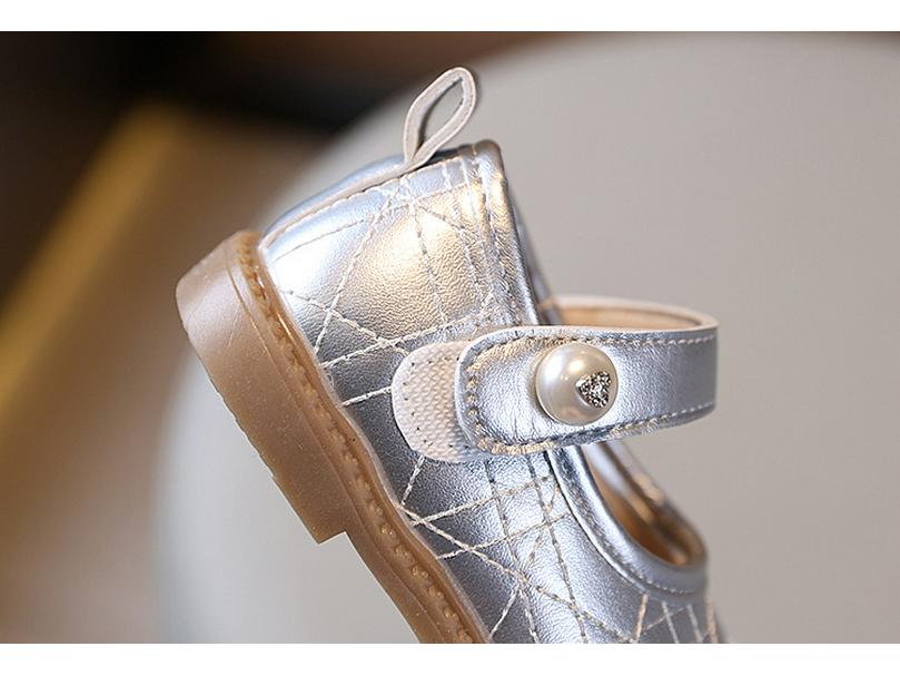 Kids' Leather Bow Shoes - Soft Sole, Non-slip, Korean Style for Spring/Autumn 2026