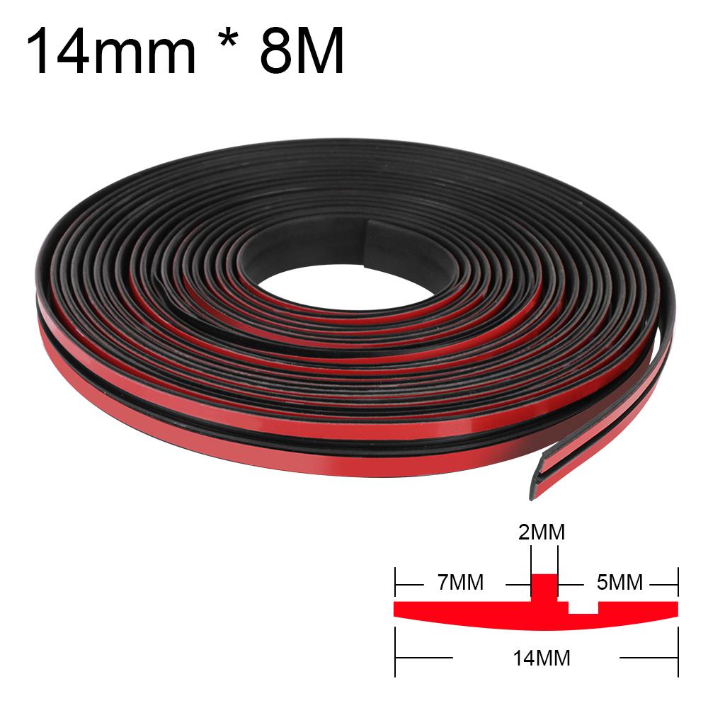 

Автомобильный уплотнитель Защитная наклейка Аксессуары для герметизации автомобилей Универсальная защита лобового стекла Автомобильные резиновые уплотнительные полоски 14mm x 8m