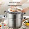 SUPOR 28cm 3-Layer 304 Stainless Steel Steamer Pot