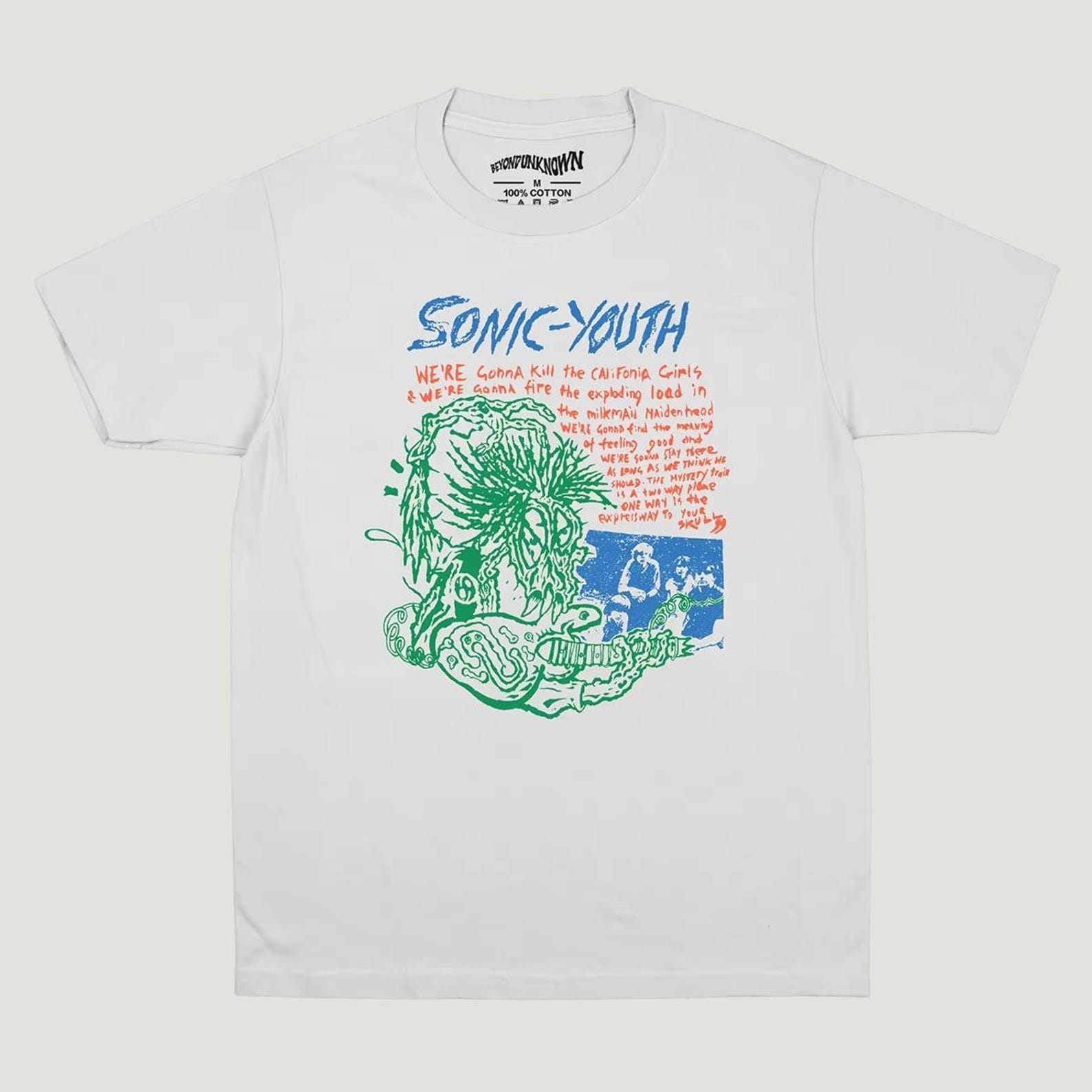 Sonic Youth T-Shirt, Alternative Noise Rock Band Tee, Retro Indie 80s Grunge Music Graphic Shirt, Vintage Underground Unisex Band Tee 3XL