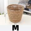 S/M/L Grass Woven Flowerpot for Garden Terraces Flower Pot Basket Planter Basket Furniture Decoration Grass Woven Flowerpot Rattan Straw