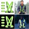 Highlight Reflective Straps Night Work Security Running Cycling Safety Reflective Adjustable Vest High Visibility Reflective