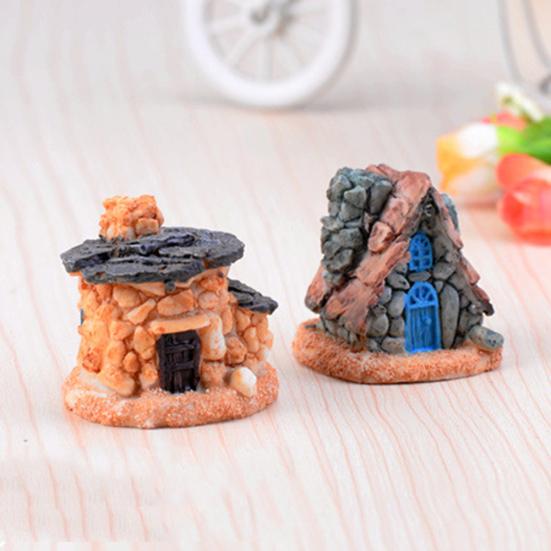 

Сказочный Замок Миниатюрный Каменный Дом Микро Пейзаж DIY Суккулентные Растения Декор