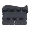4pcs 7LB Finger Strengthener Improve Dexterity Reduce Pressure Adjustable Finger Exerciser for Musician Black