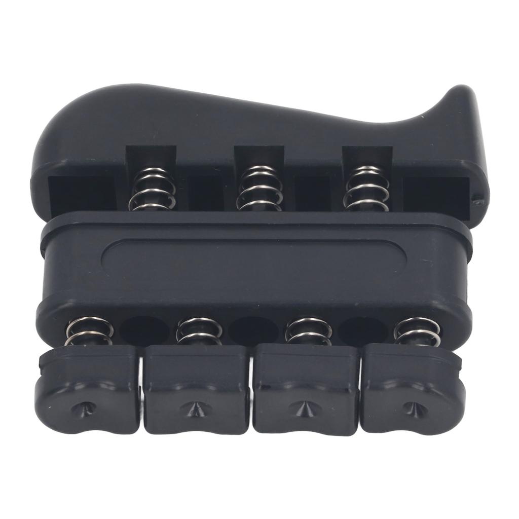 4pcs 7LB Finger Strengthener Improve Dexterity Reduce Pressure Adjustable Finger Exerciser for Musician Black