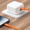 BUDI DC271TL15C 1.5m Type-C to Lightning Cable 27W Fast Charging Nylon Braided Data Cord