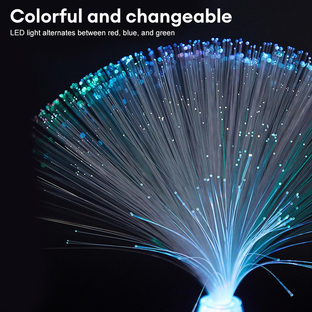 Light Colorful Atmosphere Party Lamp Festival Starry Sky Wedding Led Color Changing Stage Fiber Optic Lamp For Gift Optic Fiber