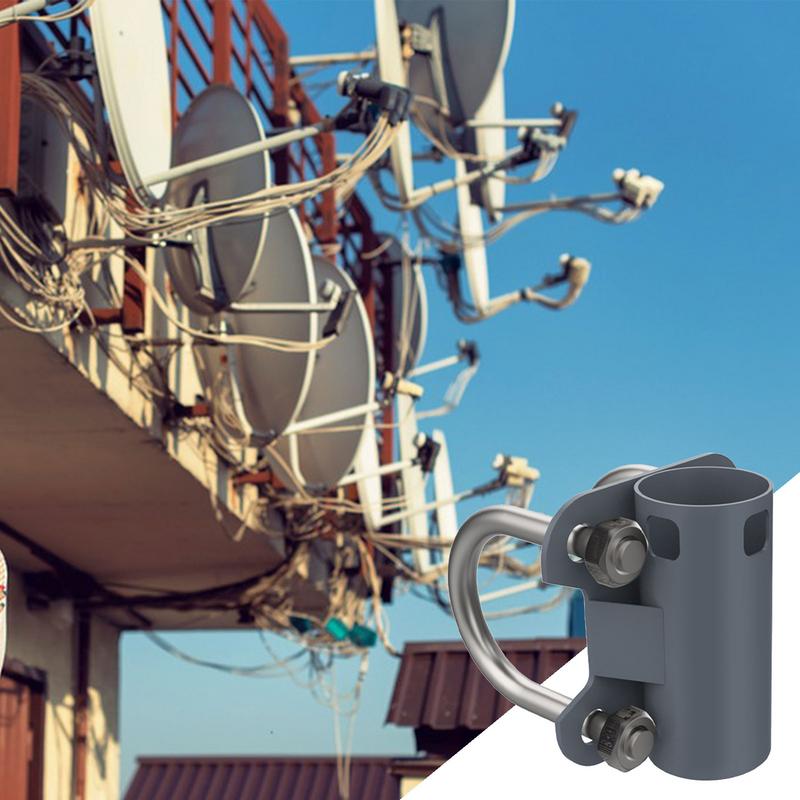 RV Roof Masts Bracket 30-50mm Rustproof U Shaped Pipe Mount Stable Easy Installation Multifunctional Masts Holder For RV Yacht