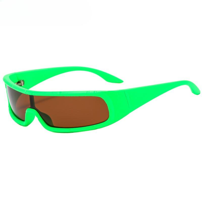 Fashion One-piece Punk Sunglasses UV Personality New Outdoor Cycling Sunglasses