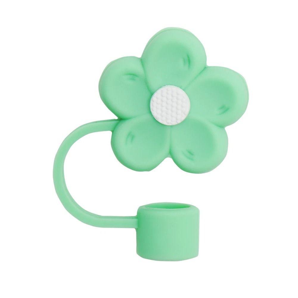 Flower Shape Silicone Straw Covers Soft Straw Cover Cap Straw Tips Cover  for Tumblers