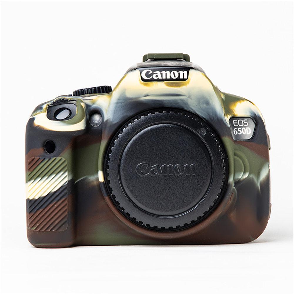 Soft Silicone Armor Camera Body Case For Canon EOS 600D 650D 700D Shockproof Rubber Cover