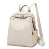 Casual Travel Backpack Lightweight Student Bookbag Urban Minimalist Canvas Bag with Zipper Waterproof Leisure Outdoor Bag
