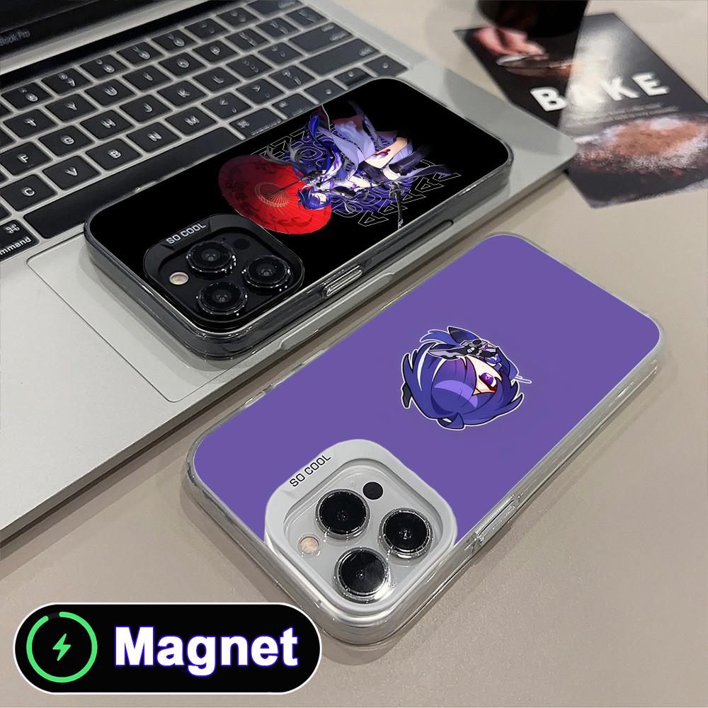 HSR Acheron Translucent MagSafe Mobile Phone Case for iPhone 17 16 15 14 13 12 11 Air Pro Max Plus Colorful Cover