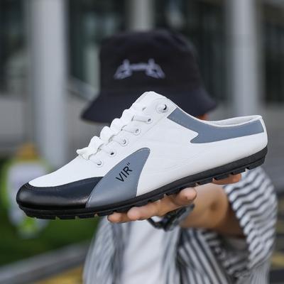 Herren Hausschuhe Mode Luxusmarken Freizeitschuhe Neue Baotou Warme Flache Schuhe Slipper Sneakers Sommer Abschnitt Baotou Halbe Hausschuhe