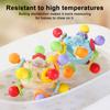 Baby Teething Toy Soft Silicone Rocker Teeth Soother Tooth Ball Shape BPA-Free Infant Chew Toy for Hand-Eye Coordination