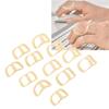 12pcs Oval Finger Splints 6 Sizes Strong Support Stretching Relaxing Oval Trigger Finger Splints for Mallet Arthritis Straightening