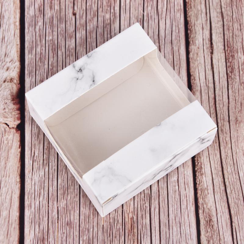 WTEMPO Foldable Clear Window Paper Gift Boxes Versatile Packaging Boxes for Soap Figurines Ornaments Ideal for All Seasons