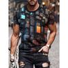 Printed Clothes, Short Sleeved T-shirt, Round Neck T-shirt, Casual Outdoor T-shirt