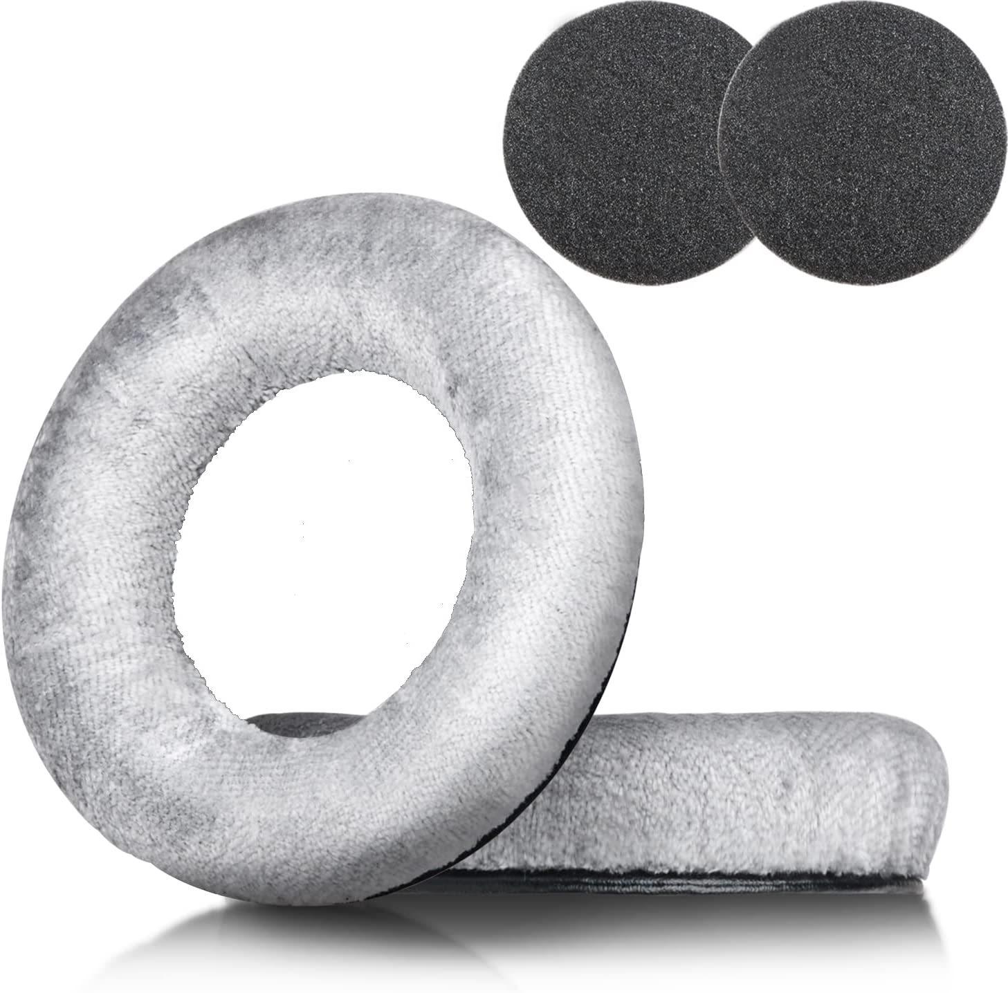 Replacement Ear Pads for Beyerdynamic DT770 DT880 DT990 Headphones (Comfortable Velour) (Gray)