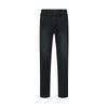 Qipai Men's Washed Straight-Leg Jeans with Island Velvet