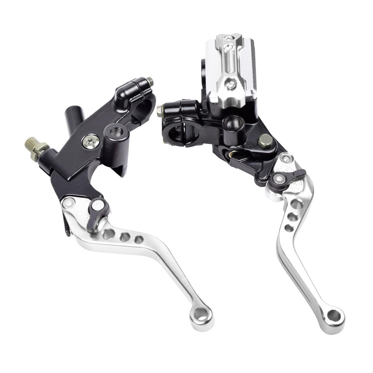 

Мотоциклетный гидравлический тормозной рычаг с ЧПУ, главный цилиндр сцепления 7/8 22 мм, универсальная ручка тормозного насоса для мотоцикла Honda Yamaha