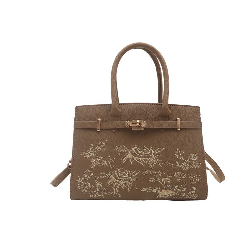 Portable Personalized Bag with Traditional Chinese Style, Large Capacity, Single Shoulder Crossbody Bag