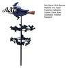 Metal Resin Wind Catchers Witch Garden Spinner, Halloween Statue Stake, Spooky Bats Themed Outdoor Decor And Spinner for Yard Art Lawn Pathway
