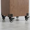 4PCS Convenient 360° Rotation Heavy Duty Casters Mute Smooth Rolling Rubber Wheels With Brake Caster Wheels Workbench Trolley