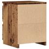 Vidaxl Bedside Table, Old Wood 30X30X40 Cm, Wood-Based Material