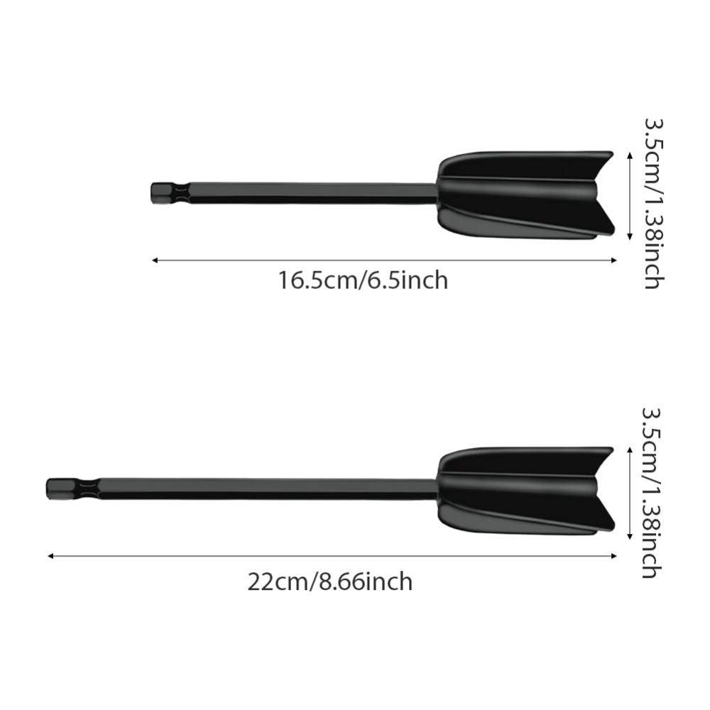 Black Drill Mixer Attachment ABS Mixing Paint Stirrer Attachment Epoxy Resin Mixing Paddle  Worker