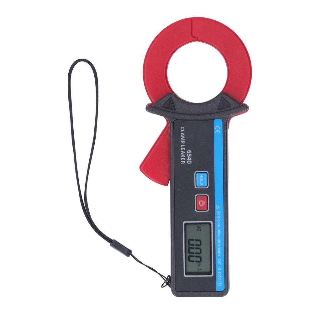 Digitální klešťový měřič úniku na digitální klešťový ampérmetr s 40mm čelistí Tester pro DC a AC voltmetr, Vysoká přesnost 0,00mA 300,0A Velikost,