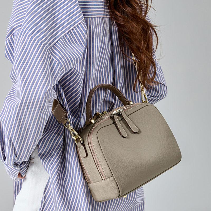 100% Genuine Leather Handbag Luxury Designer Women's Bag High Quality Cowhide Shoulder Bags Versatile Women Crossbody Bag