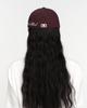 THEMUSEUMVISITOR Leopard Embroidery Cap (Wine)