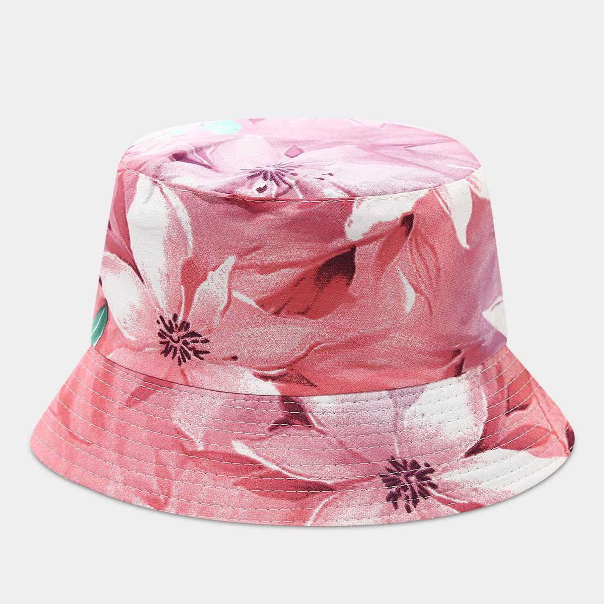 

Women s Flower Pattern Bucket Hat Wide Brim Sunshade Foldable UV Protection Spring Summer Outdoor Fashion Accessory 56-58CM
