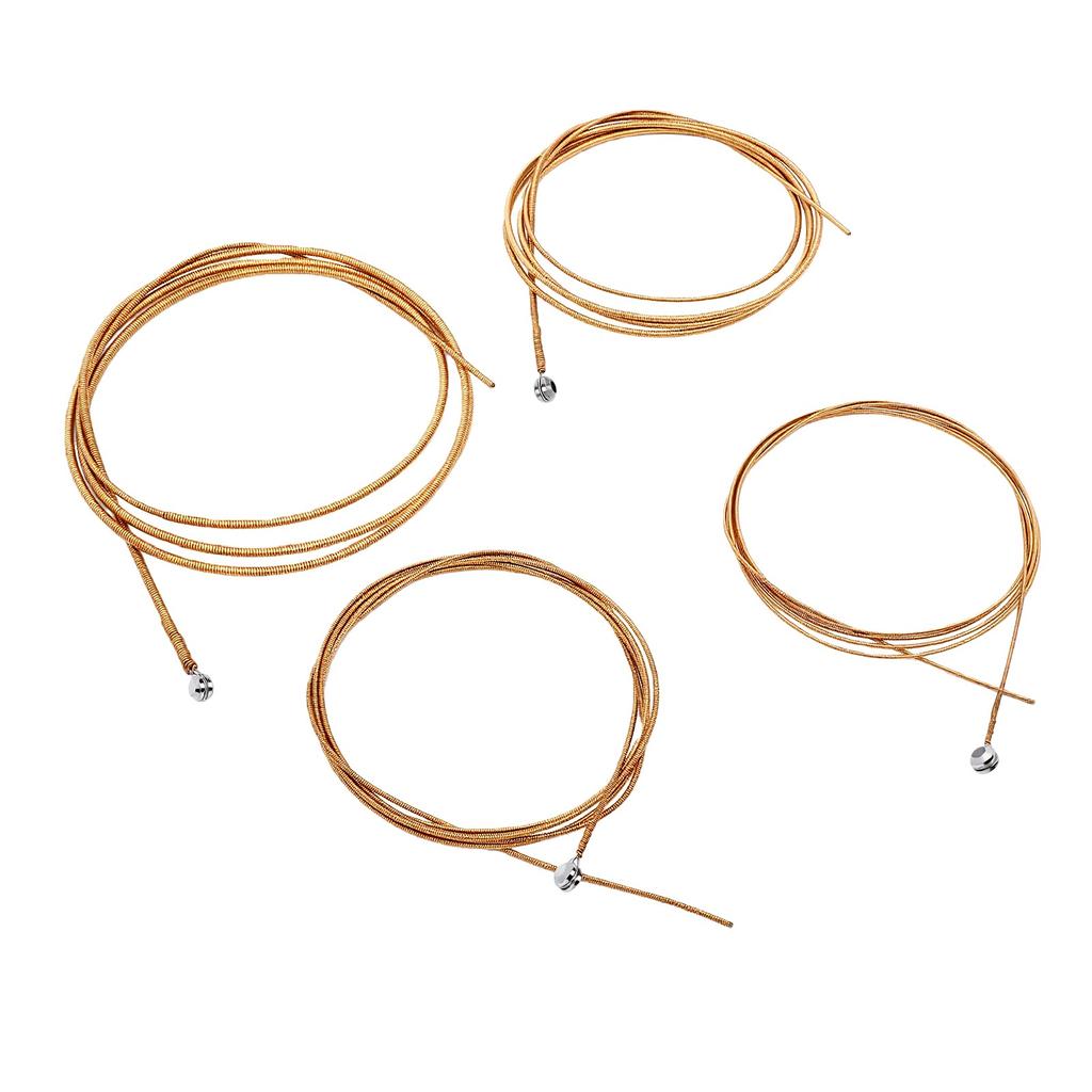 Acoustic Bass Strings 4 String Bass Strings Replacement Set for Musicians Golden