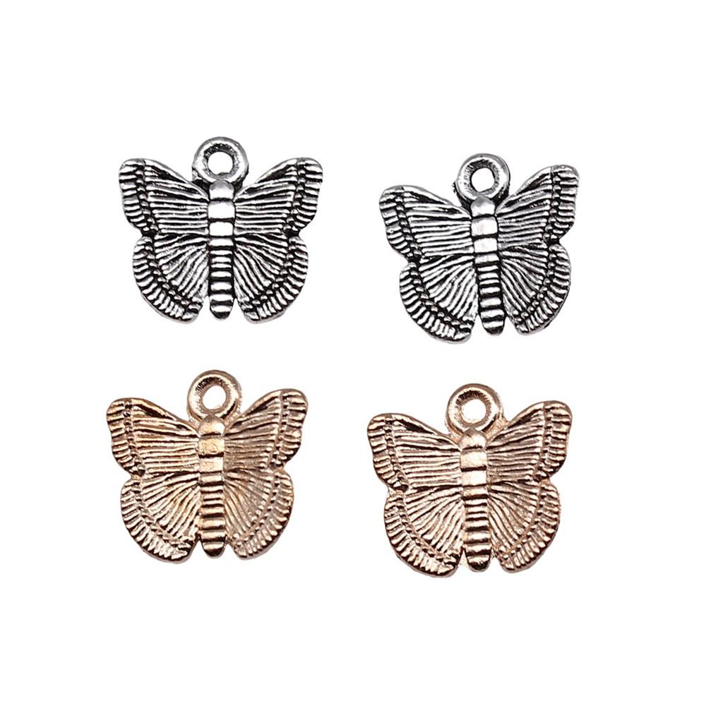 Butterfly Charms Simple Pendants For Minimalist DIY Jewelry Making